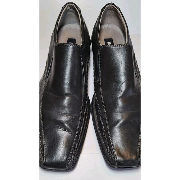 Steve Madden Shoes Mens 11.5 Trace Loafers Charcoal Square Toe Casual Dress - Picture 2 of 10